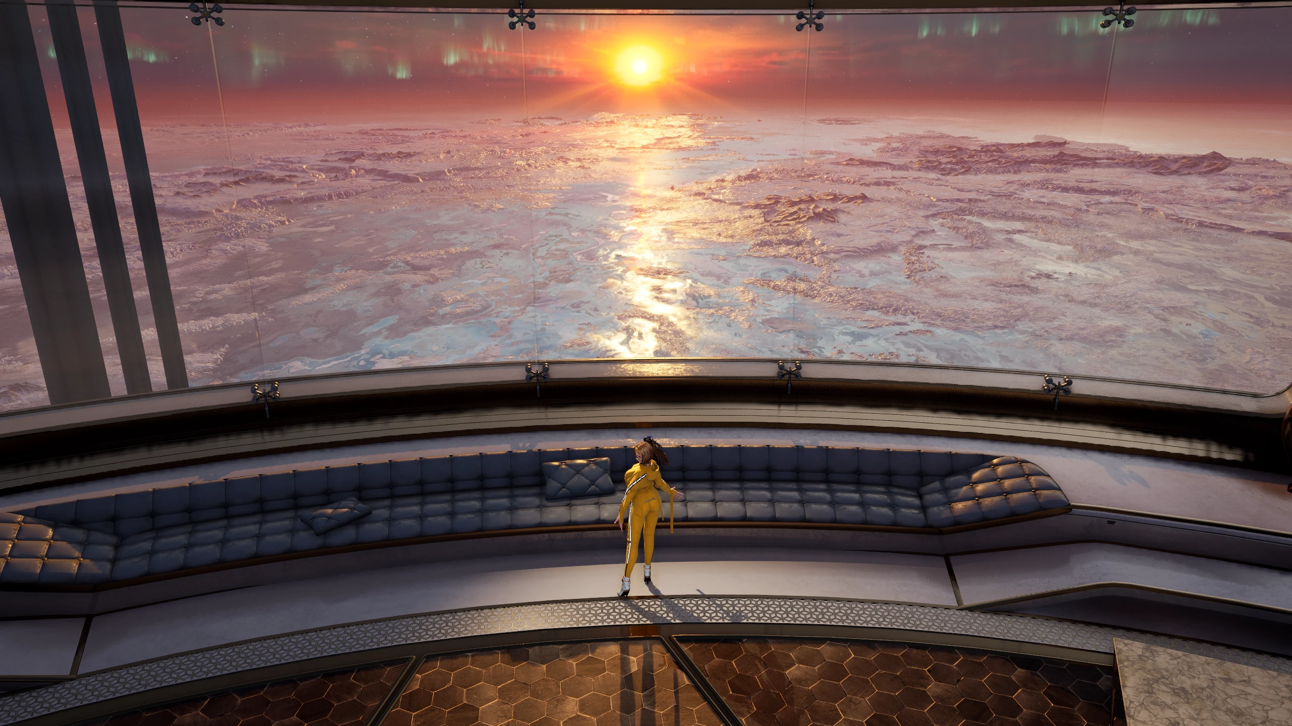 《剑星》四号高塔（鸟瞰地球）