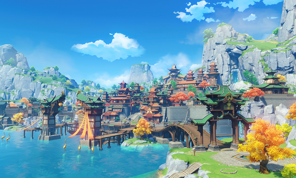 《原神》璃月云来海 璃月港